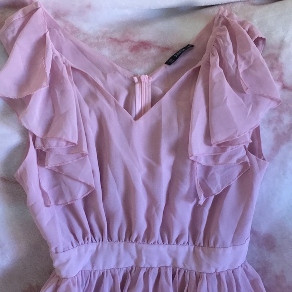 Shein pastel purple chiffon dress, small, pink - Picture 2 of 5